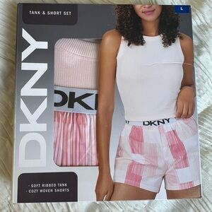 DKNY Soft Ribbed Tank and Cozy Shorts Set